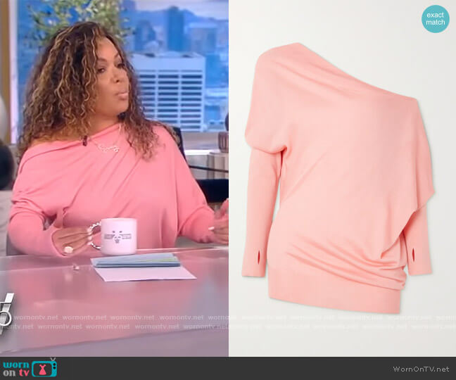 One Shoulder Sweater by Tom Ford worn by Sunny Hostin on The View