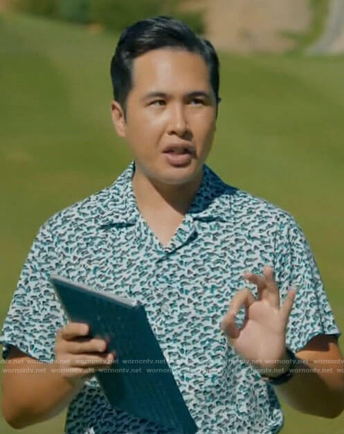 Tommy’s printed short sleeved shirt on Mr Mayor