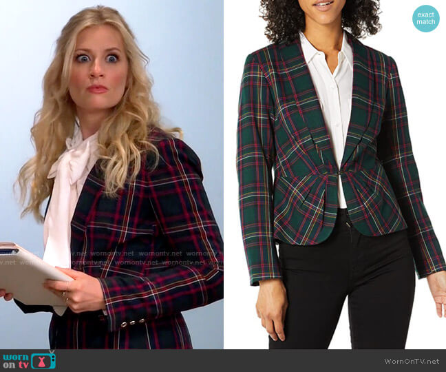 Trina Turk Canape Blazer worn by Gemma (Beth Behrs) on The Neighborhood