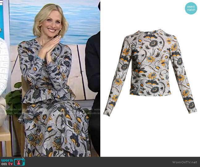 Eve Long-Sleeve Top by Ulla Johnson worn by Marlee Matlin on Today