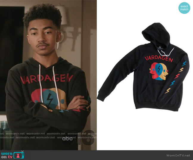 Brainstorm Hoodie by VDGN worn by Jack Johnson (Miles Brown) on Black-ish