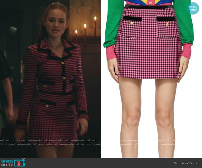 WornOnTV: Cheryl’s pink gingham check blazer and skirt on Riverdale ...