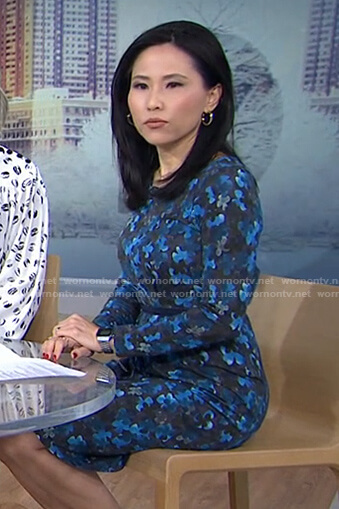 Vicky’s blue floral dress on Today