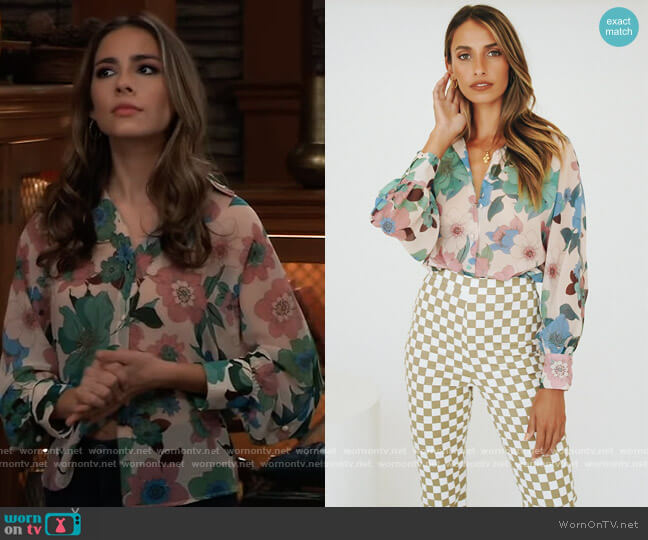 Fashion Mood Button Front Shirt by Vrg Grl worn by Molly Lansing-Davis (Haley Pullos) on General Hospital