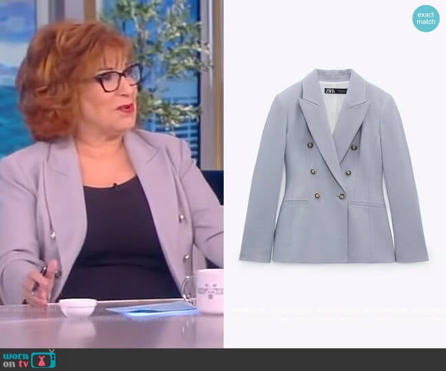 Double Breasted Blazer by Zara worn by Joy Behar on The View