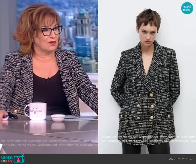 WornOnTV: Joy’s black double breasted blazer on The View | Joy Behar ...