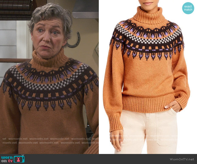 Oakley Fair Isle Sweater by A.L.C. worn by Helen (Julie White) on How We Roll