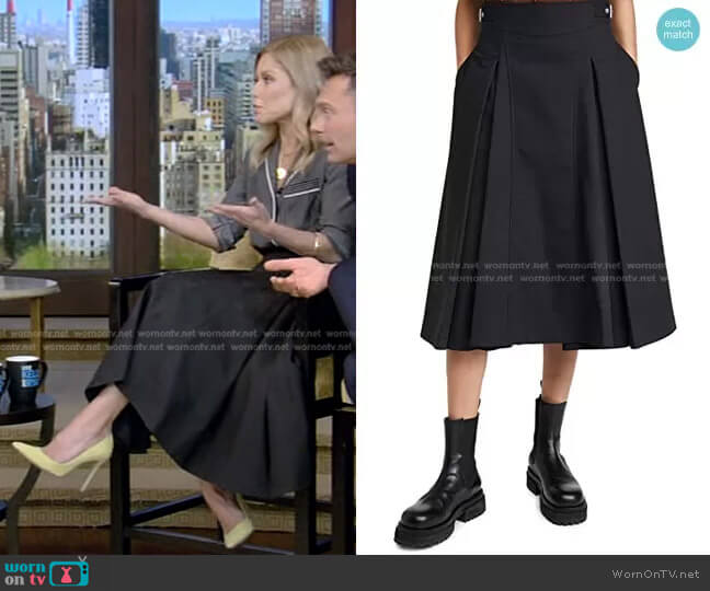 Biker Skirt by 3.1 Phillip Lim worn by Kelly Ripa on Live with Kelly and Mark