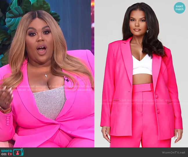 Courtney Single Breasted Blazer by Fashion to Figure worn by Nina Parker on E! News