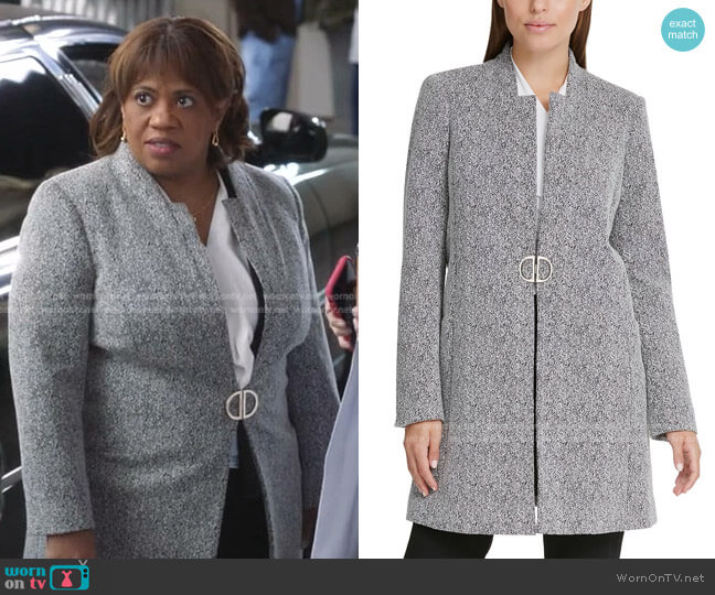 D-Ring Topper Jacket by DKNY worn by Chandra Wilson on Greys Anatomy