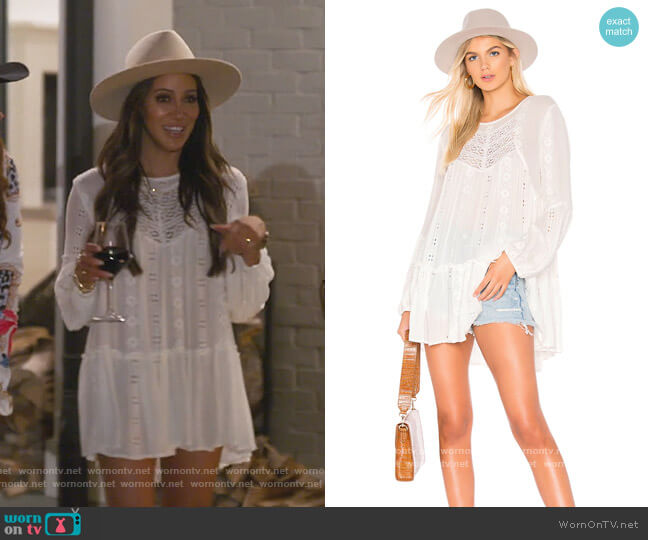 Kiss Kiss Tunic by Free People worn by Melissa Gorga on The Real Housewives of New Jersey