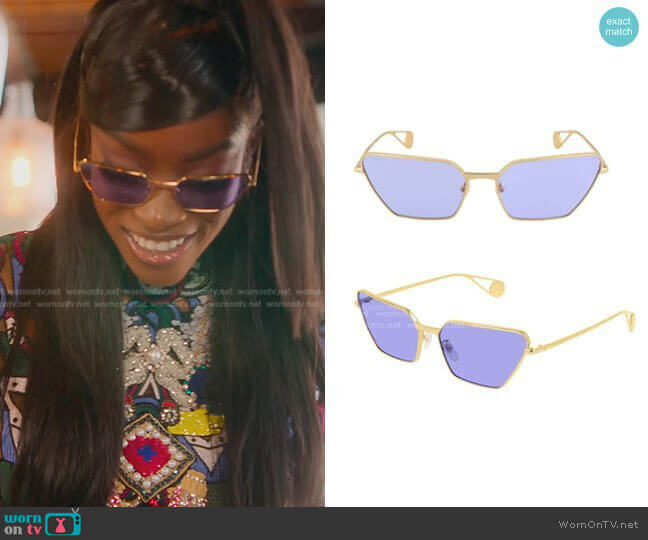 GG0538S Sunglasses by Gucci worn by Chelsea Lazkani on Selling Sunset