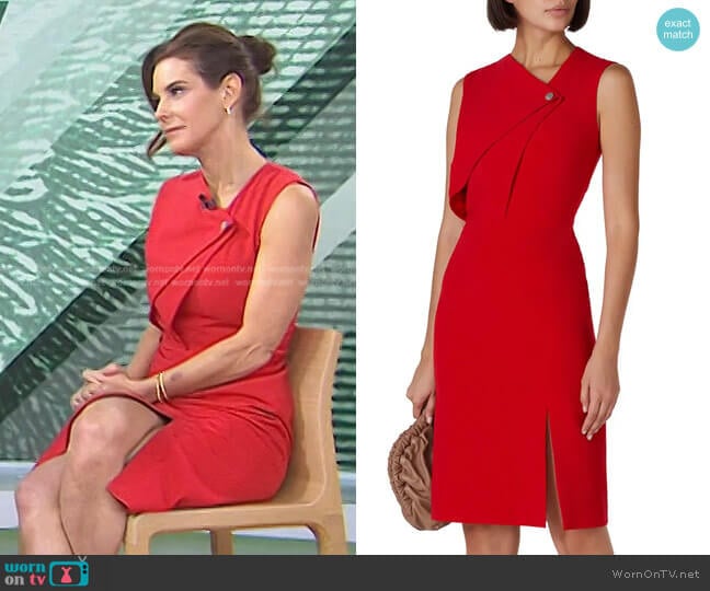 Front Snap Sheath by Jason Wu Collective worn by Stephanie Ruhle on Today