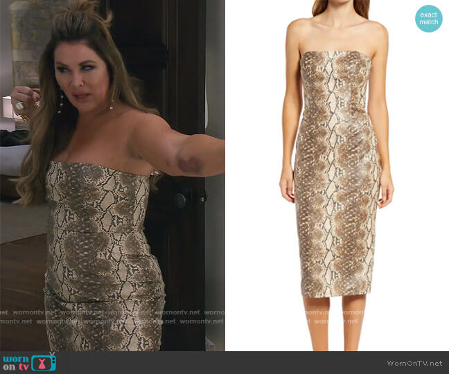 Vixen Dress by Katie May worn by Emily Simpson on The Real Housewives of Orange County