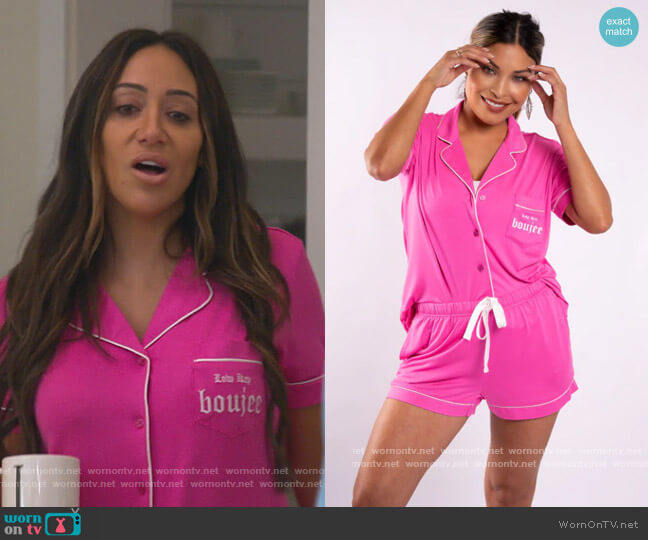 Hot Pink Low Key Boujee by Los Angeles Trading Co worn by Melissa Gorga on The Real Housewives of New Jersey