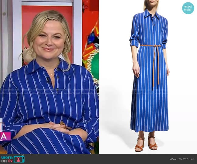 Waylon Shirtdress by Lafayette 148 New York worn by Amy Poehler on Today