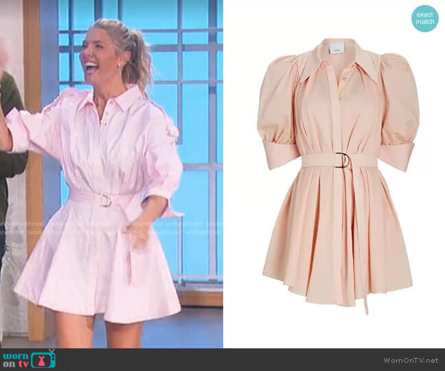 WornOnTV: Amanda’s pink belted mini dress on The Talk | Amanda Kloots ...