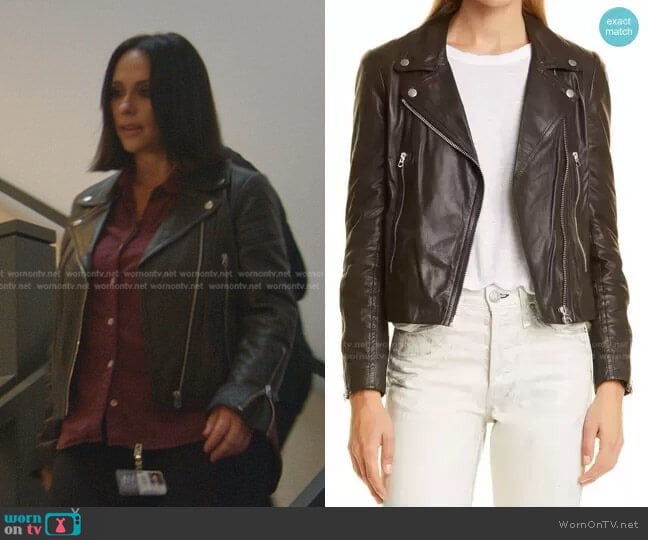 WornOnTV: Maddie’s brown leather moto jacket on 9-1-1 | Jennifer Love ...