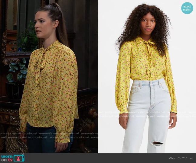 Marianna Blouse by Levis worn by Esme (Avery Kristen Pohl) on General Hospital