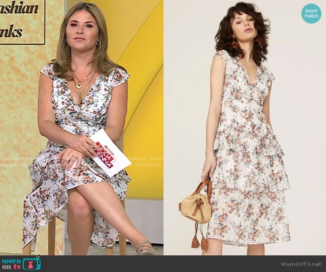 Floral Dress by Marissa Webb Collective worn by Jenna Bush Hager on Today