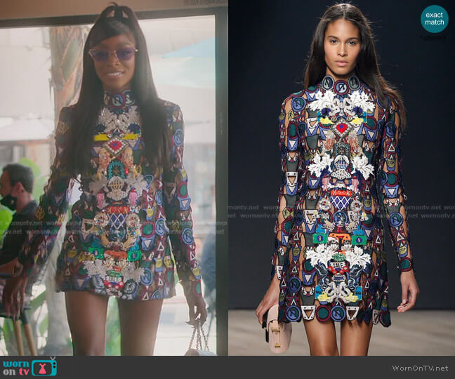 Fall 2014 Collection by Mary Katrantzou worn by Chelsea Lazkani on Selling Sunset