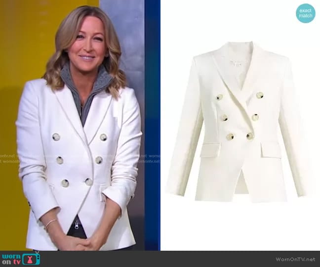 Miller Dickey Jacket by Veronica Beard worn by Lara Spencer on Good Morning America