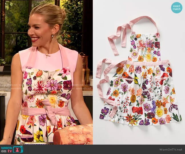 Helena Apron by Nathalie Lete at Anthropologie worn by Sienna Miller The Drew Barrymore Show