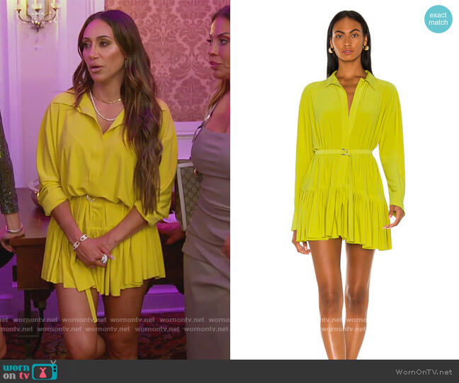 Oversized Boyfriend NK Dress by Norma Kamali worn by Melissa Gorga on The Real Housewives of New Jersey