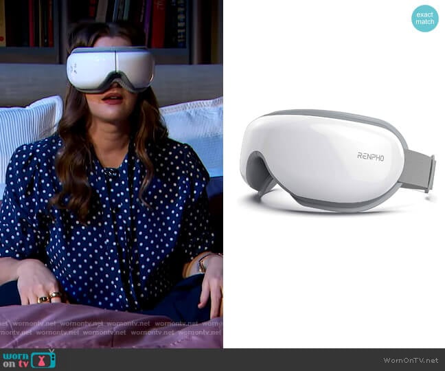 Eye Massager by Renpho worn by Drew Barrymore on The Drew Barrymore Show