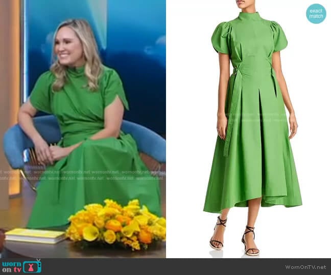 Side Tie Mock Neck Dress by 3.1 Phillip Lim worn by Jennie Allen on GMA