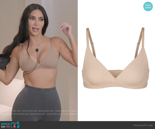 Fits Everybody Crossover Bralette by Skims worn by Kim Kardashian  on The Kardashians