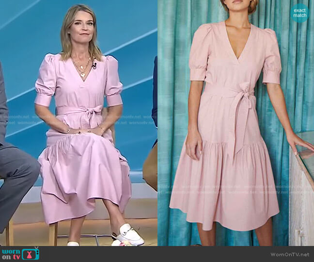 Yasmine Dress by The Westside Collection worn by Savannah Guthrie on Today