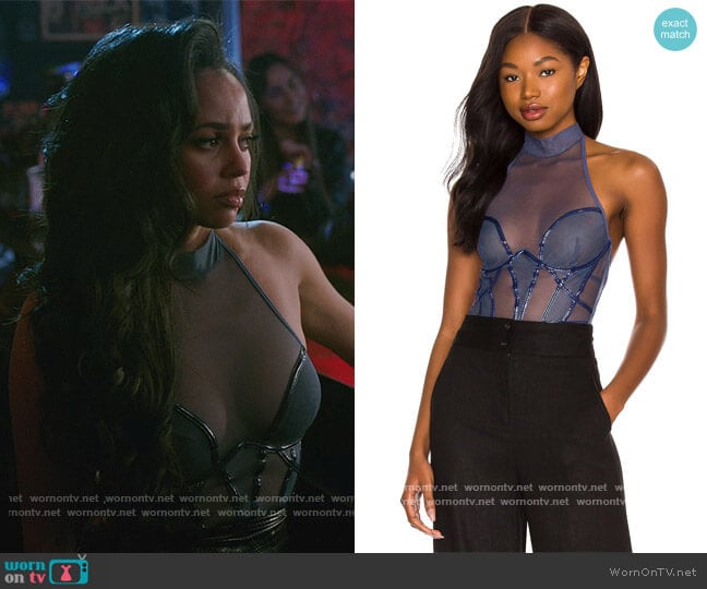 Corsica Bodysuit by Thistle and Spire worn by Toni Topaz (Vanessa Morgan) on Riverdale