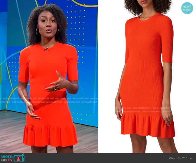 Vance Ruffled Dress by A.L.C. worn by Janai Norman  on Good Morning America