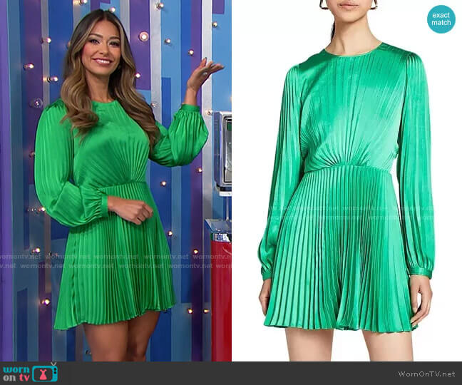 ALC Tavi Dress worn by Manuela Arbeláez on The Price is Right