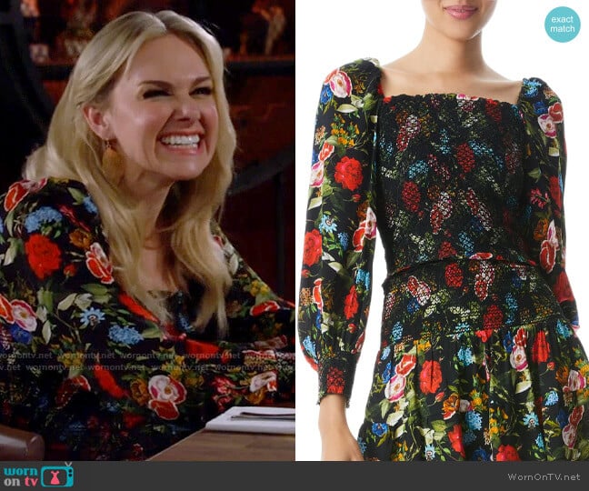 Alice + Olivia Cooper Top worn by Nicole (Laura Bell Bundy) on Call Me Kat