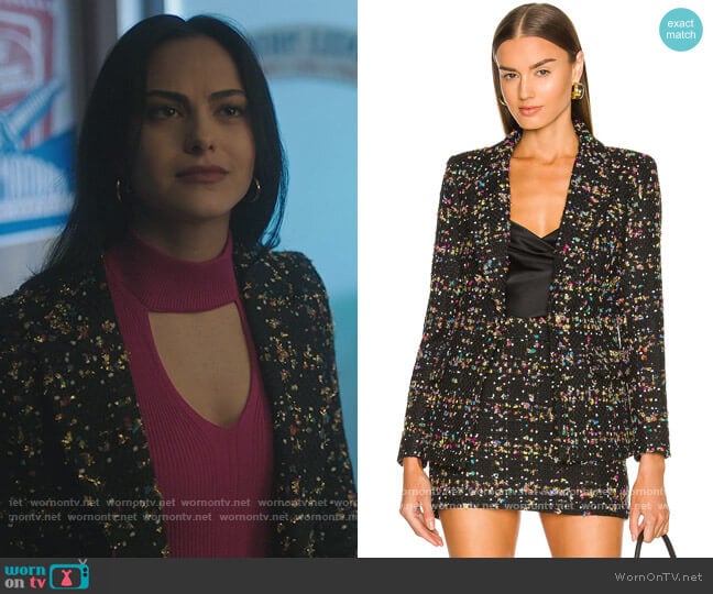 Aldridge Blazer by Amanda Uprichard worn by Veronica Lodge (Camila Mendes) on Riverdale