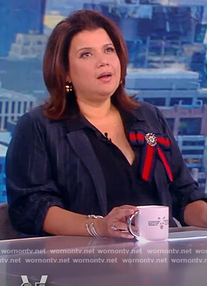 Ana’s crystal brooch on The View