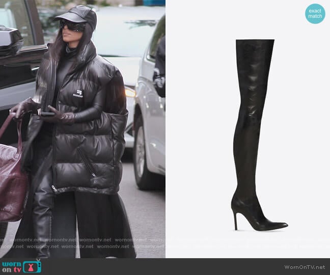 Over the Knee Boots by Balenciaga worn by Kim Kardashian (Kim Kardashian) on The Kardashians