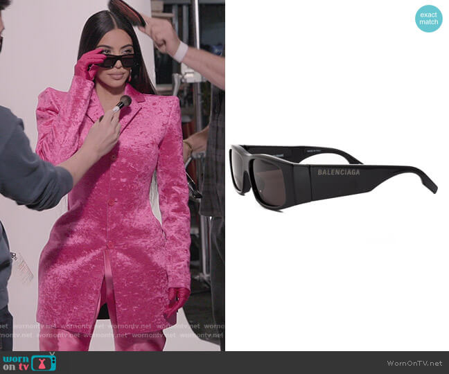Balenciaga Brand New Sold Out Black LED Sunglasses Kim Kardashian