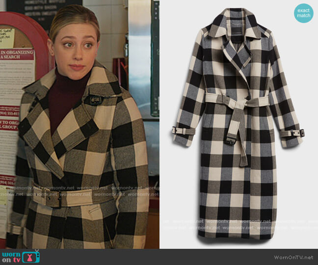 WornOnTV: Betty’s check belted coat on Riverdale | Lili Reinhart ...
