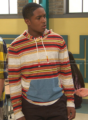 Booker's striped hoodie on Ravens Home