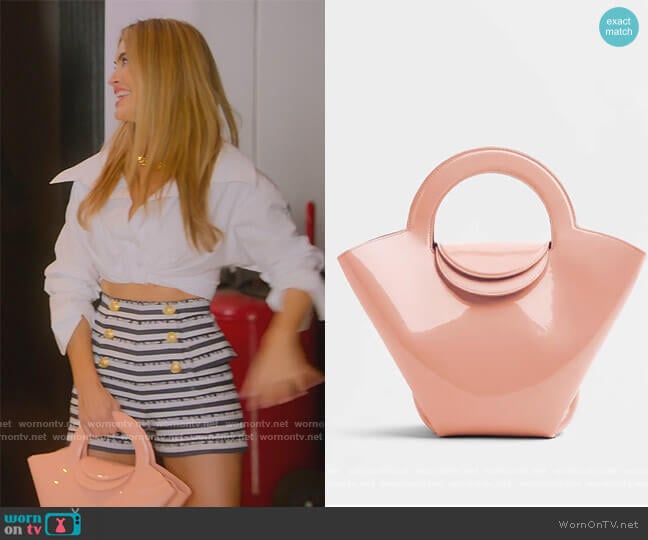 Doll Bag by Bottega Veneta worn by Chrishell Stause on Selling Sunset