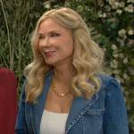 Brooke’s denim blazer on The Bold and the Beautiful