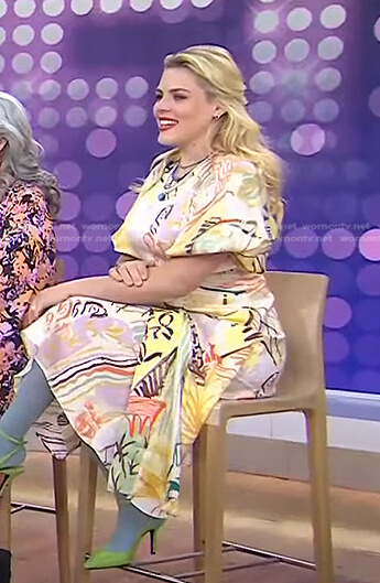 Busy Philipps’s printed midi dress on Today