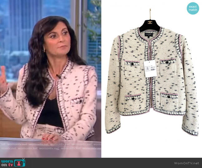 Cashmere Jacket by Chanel worn by Julia Haart on The View