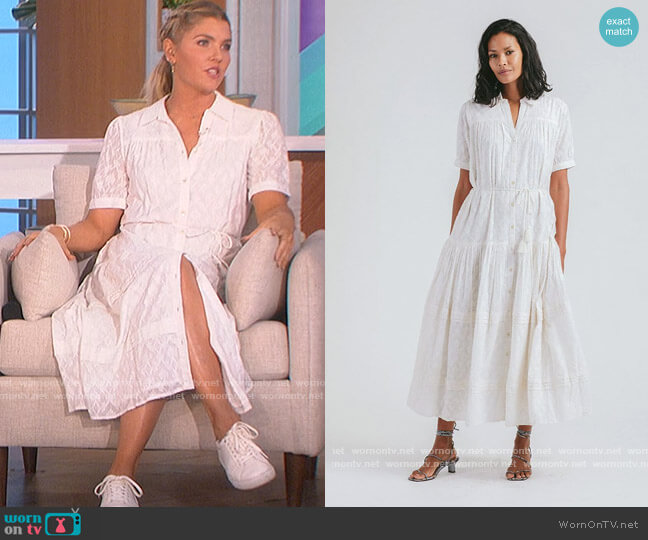 Peyton Ankle Dress by Cleobella worn by Amanda Kloots on The Talk