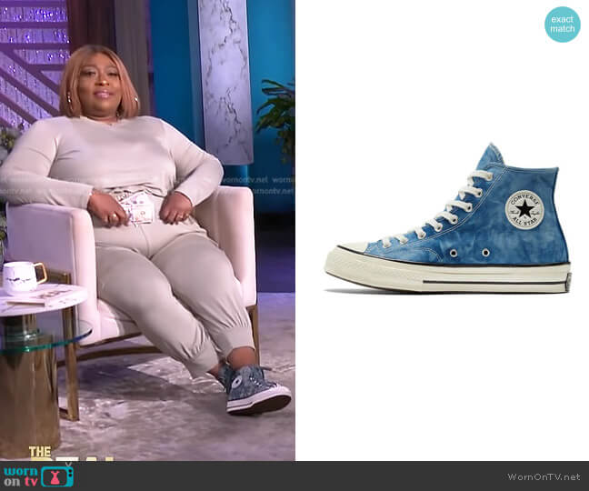 Chuck 70 Summer Daze Fade In Sneakers by Converse worn by Loni Love on The Real