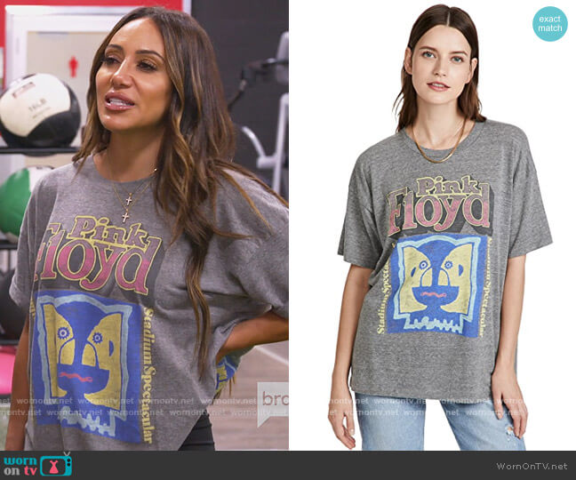 Pink Floyd Stadium Spectacular Merch Tee by Daydreamer worn by Melissa Gorga  on The Real Housewives of New Jersey