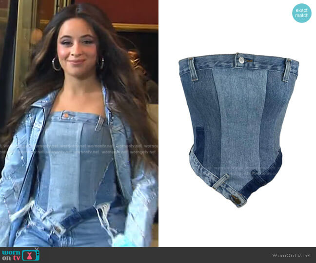 The Denim Corset by Denimcratic worn by Camila Cabello on Today
